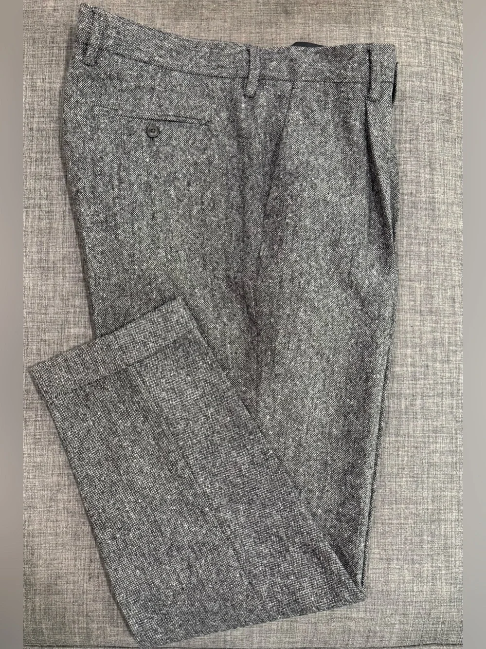 TODD SNYDER Men's Charcoal Gray Madison Trouser Dress Pants